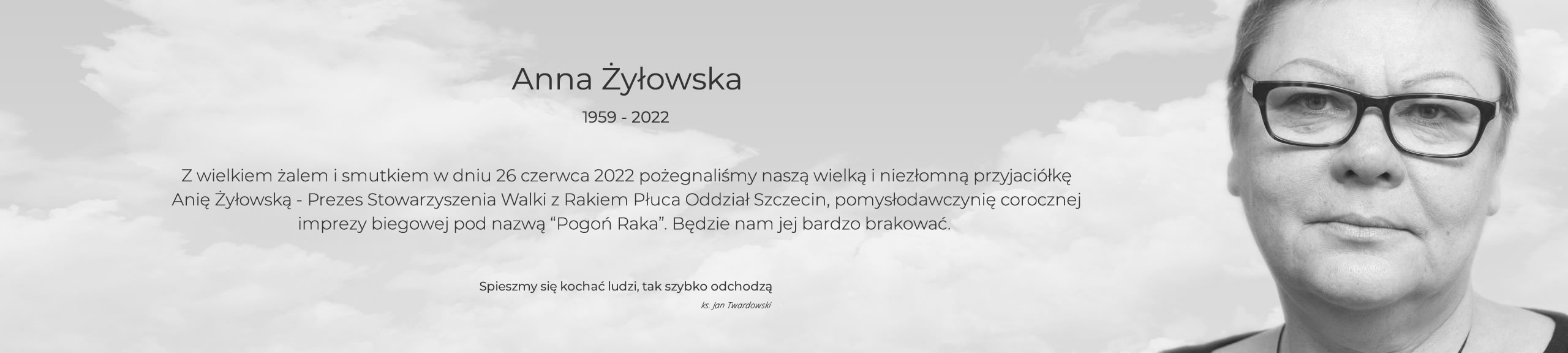 Zmarła Anna Żyłowska Prezes Stowarzyszenia Walki z Rakiem Płuca Oddział Szczecin